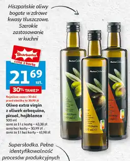 Auchan Oliwa extra virgin z oliwek hojiblanca Auchan Collection oferta