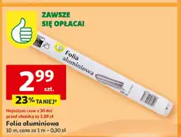 Auchan Folia aluminiowa 10 m Podniesiony Kciuk oferta