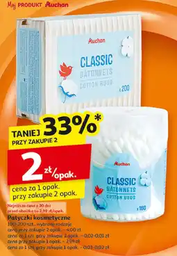 Auchan Patyczki kosmetyczne Auchan oferta