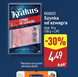 ALDI Szynka od szwagra Krakus oferta