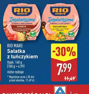 ALDI Sałatka z tuńczykiem Rio Mare oferta