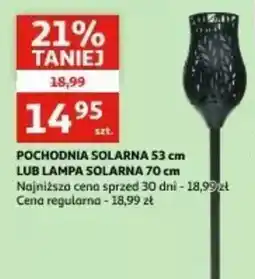 Auchan Pochodnia solarna lub lampa solarna oferta