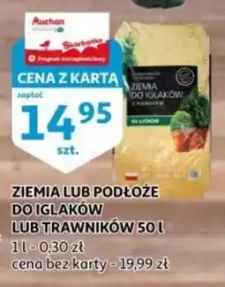 Auchan Ziemia lub podłoże do iglaków lub trawników oferta