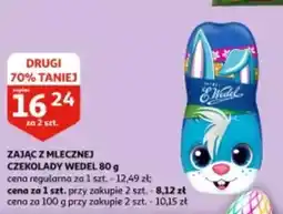 Auchan Zając z mlecznej czekolady wedel oferta