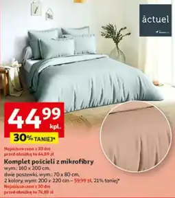 Auchan Komplet pościeli z mikrofibry oferta