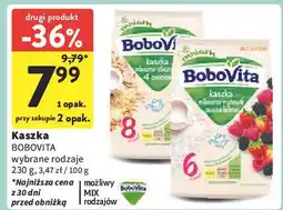 Intermarche Kaszka mleczno-zbożowa 4 owoce Bobovita oferta