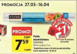 Intermarche Folia aluminiowa 20 m Domedia oferta