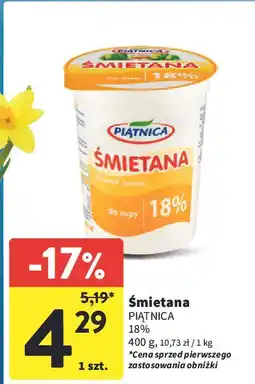 Intermarche Śmietana 18% Piątnica oferta