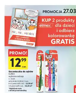 Intermarche Szczoteczka do zębów miękka 3-6 Elmex oferta