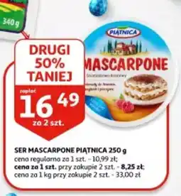 Auchan Ser mascarpone piątnica oferta