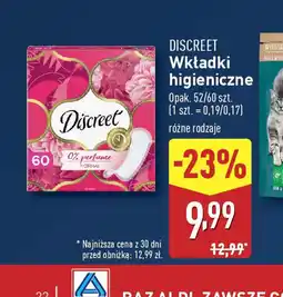 ALDI Wkładki higieniczne Discreet oferta