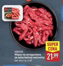 ALDI Mięso na strogonowa ze szlachetnej wołowiny Sokołów oferta