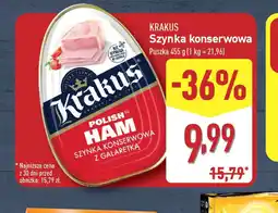 ALDI Szynka konserwowa Krakus oferta