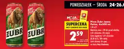 Biedronka Piwo Żubr Jasne Pełne oferta