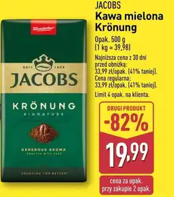 ALDI Kawa mielona Jacobs oferta