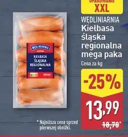ALDI Kiełbasa śląska regionalna Wędliniarnia Classic oferta