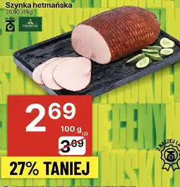 Delikatesy Centrum szynka hetmańska 100g Gustavus oferta