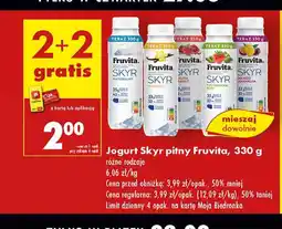 Biedronka Jogurt malina granat Fruvita skyr oferta