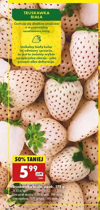 Biedronka Truskawki białe oferta
