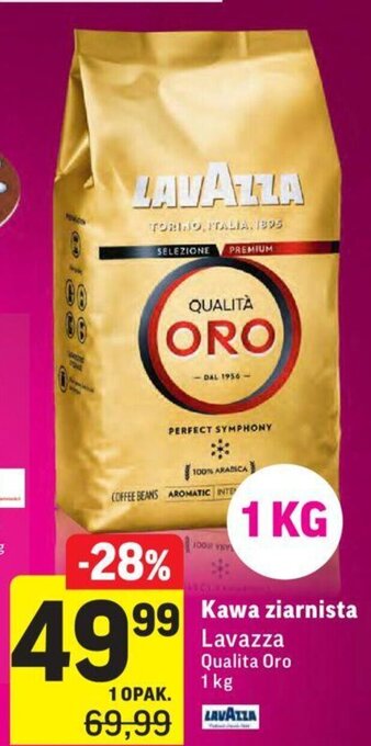 Intermarche Kawa ziarnista Lavazza 1kg oferta