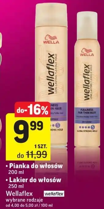 Intermarche Pianka do włosów 200ml lub lakier do włosów 250ml oferta