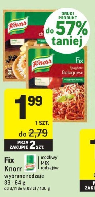 Intermarche Fix Knorr 33-64g oferta