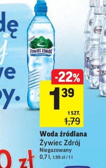 Intermarche Woda źródlana Żywiec Zdrój 0,7l oferta