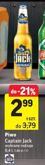 Intermarche Piwo Captain Jack 400ml oferta