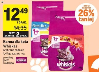 Intermarche Karma dla kota Whiskas 1,4kg oferta