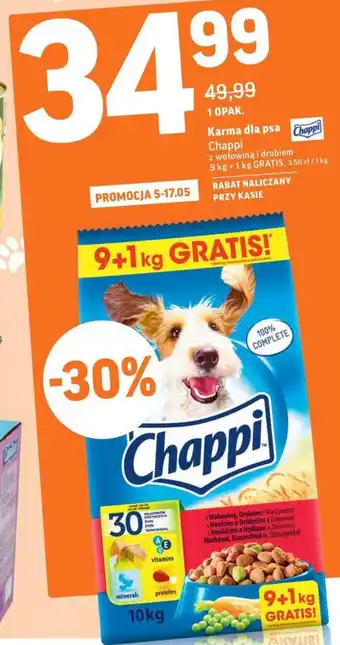 Intermarche Karma dla psa Chappi 9kg+1kg gratis oferta