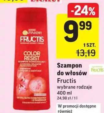 Intermarche Szampon do włosów Fructis 400ml oferta