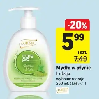 Intermarche Mydło w płynie Luksja 250ml oferta