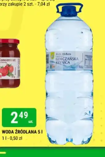 bi1 Woda źródlana oferta