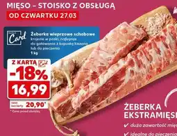 Kaufland Żeberka ekstramięsne oferta