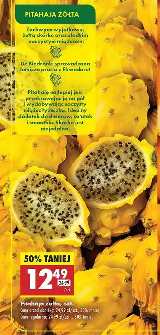 Biedronka Pitaja żółta oferta