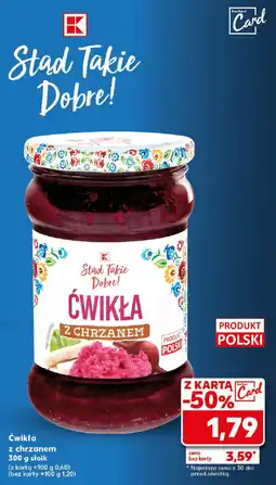 Kaufland Ćwikła z chrzanem oferta