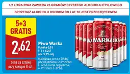ALDI Piwo Warka oferta