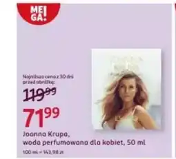Rossmann Joanna krupa, woda perfumowana dla kobiet oferta
