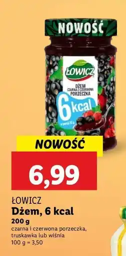 Lidl Dżem truskawka 6kcal Łowicz oferta