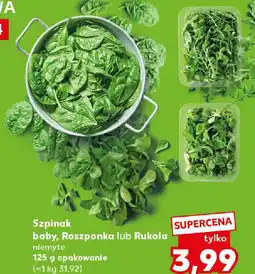 Kaufland Szpinak baby, Roszponka lub Rukola oferta