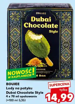 Kaufland BOUJEE Lody na patyku Dubai Chocolate Style oferta
