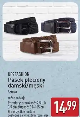 ALDI Pasek pleciony męski 85-105 cm Up2Fashion oferta