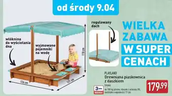ALDI Piaskownica z daszkiem Playland oferta