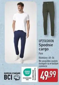 ALDI Spodnie męskie cargo rozm. 48-56 Up2Fashion oferta