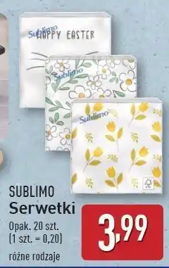 ALDI Serwetki Sublimo oferta