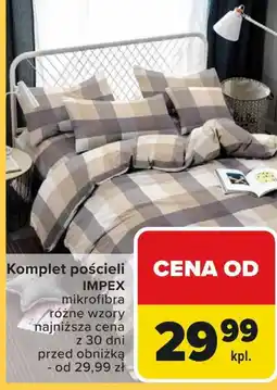 Carrefour Komplet pościeli Impex oferta