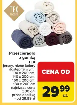 Carrefour Market Prześcieradło z gumką TEX oferta