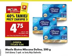 Biedronka Masło ekstra 82% Mleczna Dolina oferta