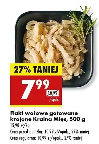 Biedronka Flaki wołowe gotowane krojone Kraina Mięs oferta