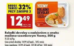 Biedronka Roladki devolay z nadzieniem maślano-czosnkowym Yeemy oferta
